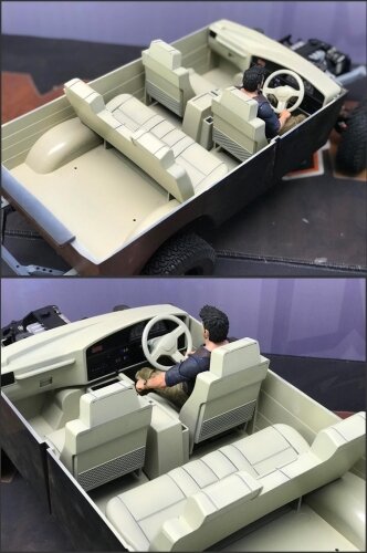 Team Raffee & Co 1/10 Interior for TRC/302243 LC80 Hard Body w/ RUN-80 Chassis Frame for RCRUN RUN-80 TRC/302739