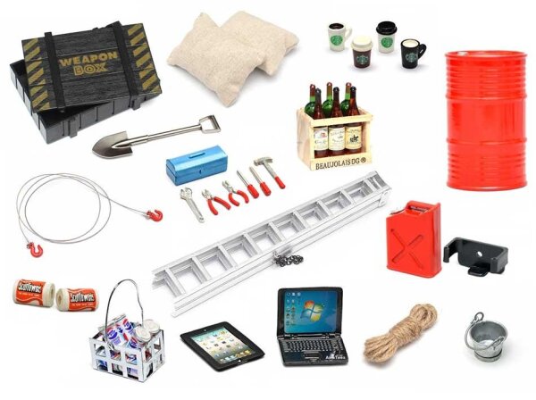 Team Raffee & Co Defender D90 D110 Scale Accessories Combo Kit (16pcs) BRSCACCOMBO3