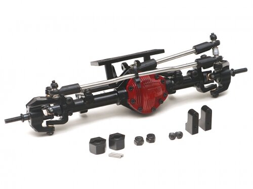 Team Raffee & Co Complete Assembled Scale PHAT Front Axle Version 2 for D90/D110 Red BRQ763060FR