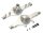 Team Raffee & Co Aluminium Front / Rear Gear Box - 2 Pcs Silver for Axial SCX10 TRC/SCX11S