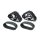 Team Raffee & Co Snow Sand Caterpillar Set For Crawler 1 Pair Black for Axial SCX10 BRQ90134BK