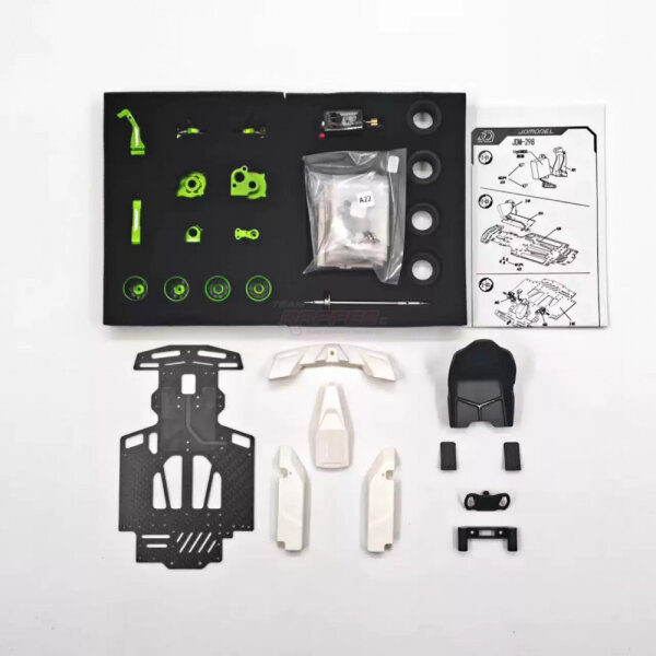 Team Raffee & Co 1/10 Go-Kart KIT Ver.A w/ Electronics & Stickers Green TRC/JDM-298AG