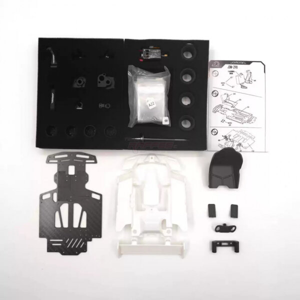 Team Raffee & Co 1/10 Go-Kart KIT Ver.B w/ Electronics & Stickers Black TRC/JDM-298BBK