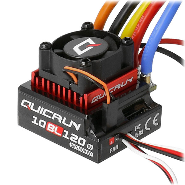 Hobbywing QuicRun 10BL120 G2 120A Sensored Regler 2-3s HW30125002