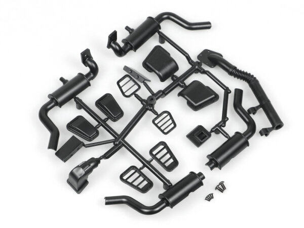 BoomRacing Snorkel, Exhaust & Air Vent Covers for Defender 130 for BRX02 D130 BRX027049