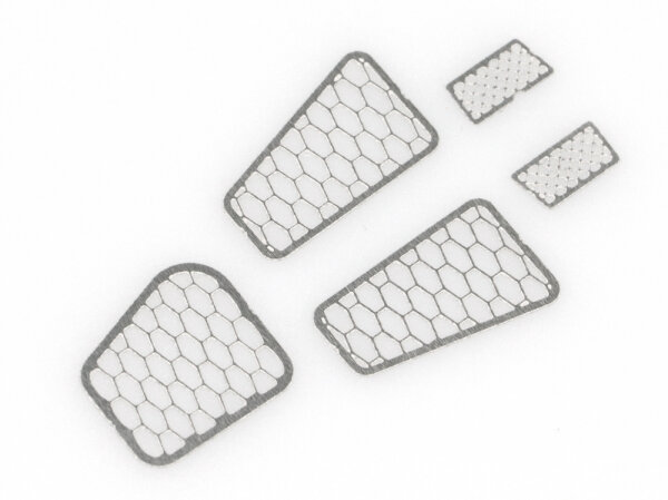 BoomRacing Stainless Steel Air Vent Mesh Set for Land Rover Defender 90/110/130 for BRX02 D130 BRX027055