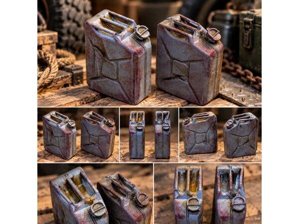 CRM Real Scale Jerrycans mit Beulen - Used - 2 verschiedene