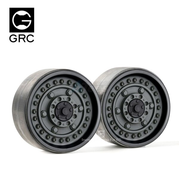 1.9 Metal Beadlock Wheels #Series VI (2) Black