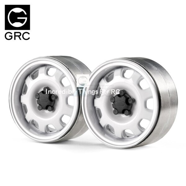 1.9-Zoll-Metall-Beadlock-Felgen G10 (2 Stück), Weiß
