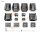 Simulation Cab Multi-directional Adjustable Seat for 1/10 RC Crawler Black