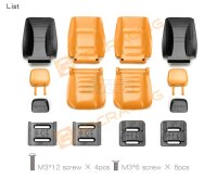 Simulation Cab Multi-directional Adjustable Seat for 1/10...