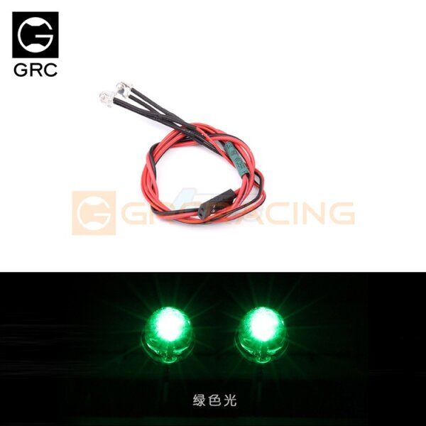 37.4V Two Short Head LED Lights for Square Spotlight (2) Green