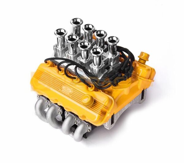 1/10 FST V8 Engine Hood & Stack- type Direct Injection Air Intake Yellow