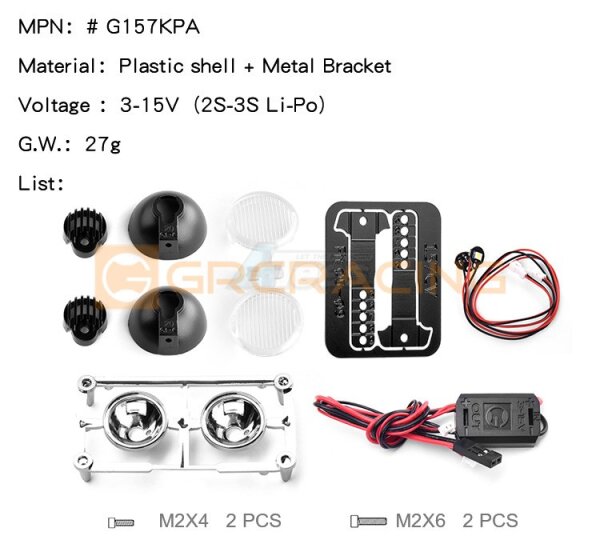 20MM Pro Spotlight Vertical Lens High Power 3-15V