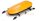 Scaled Roof Box with Rack for 110 RC Car Yellow