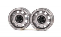 1.9-Zoll-Metall-Beadlock-Felgen G10 (2 Stück), Silber