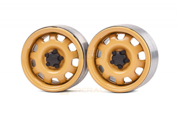1.9 Metal Beadlock Wheel G10 (2) Yellow