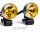 18-mm-Retro-Rund-LED-Scheinwerfer mit HT-Linse, Gelb