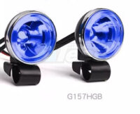 18-mm-Retro-Rund-LED-Scheinwerfer mit HT-Linse, Blau
