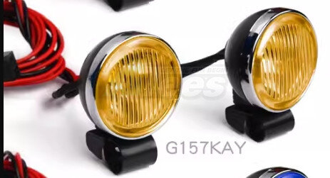 20-mm-Retro-Rund-LED-Scheinwerfer mit L-Linse, Gelb