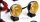 20-mm-Retro-Rund-LED-Scheinwerfer mit L-Linse, Gelb