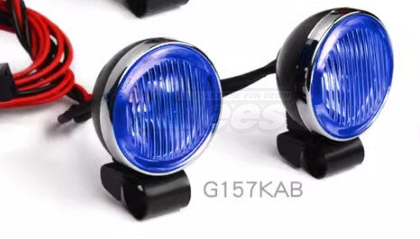 20-mm-Retro-Rund-LED-Scheinwerfer mit L-Linse, Blau
