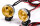 20-mm-Retro-Rund-LED-Scheinwerfer mit HT-Linse, Gelb