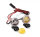 16-mm-Rund-LED-Scheinwerfer mit GRC-Maskenlinse, Gelb