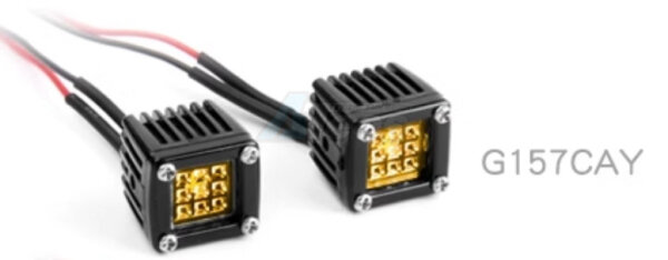 #G9 Yellow Lens Square Led lights 1pair