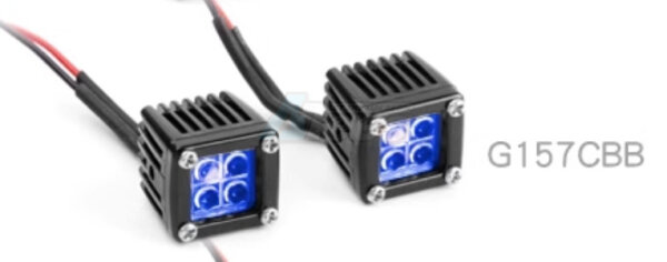 #G4 Blue Lens Square Led lights 1pair