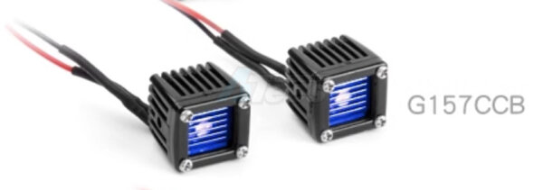 #GL Blue Lens Square Led lights 1pair