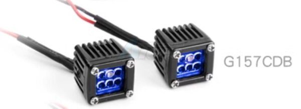 #G6 Blue Lens Square Led lights 1pair