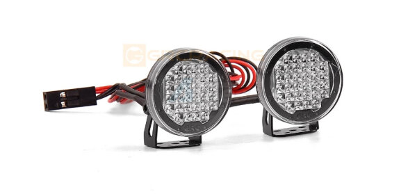 22-mm-Hut-Rund-LED-Scheinwerfer mit schwarzem Bügel, DM-Klarglaslinse