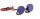 22-mm-Hut-Rund-LED-Scheinwerfer mit rotem Bügel, DM-blaue Linse