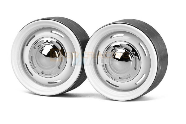 1/10 Scale 1.9 Inch Metal Wheels #G12   White